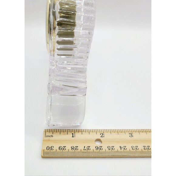 Vintage Crystal Desk Mantel Shelf Clock Quartz Untested Excellent Condition - Picture 7 of 9